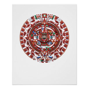 Mayan Calendar Mexican Pride Poster