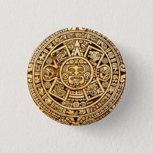 Mayan calendar pinback button