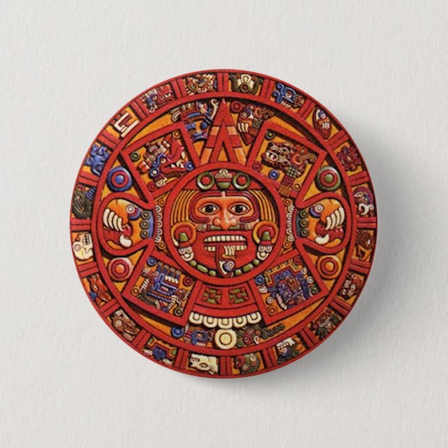 Mayan Calendar Pinback Button (Front)