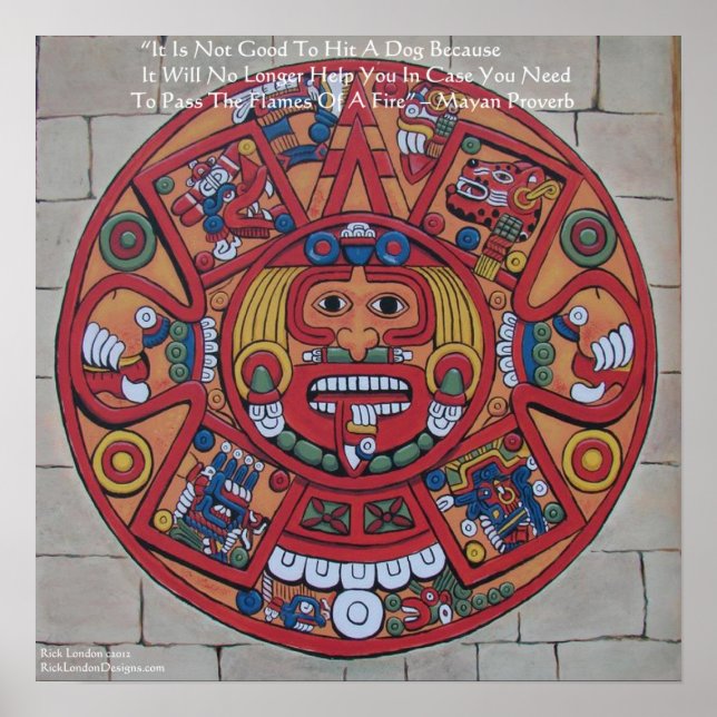 Mayan Calendar & Proverb Poster (Front)