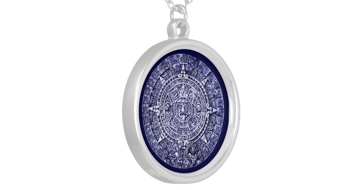 mayan calendar round pendant necklace | Zazzle