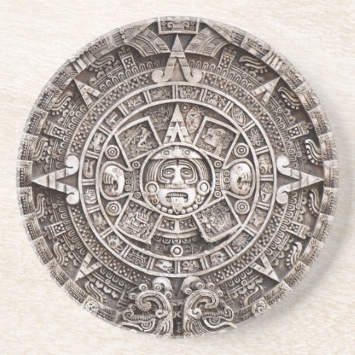 Mayan Calendar Sandstone Coaster