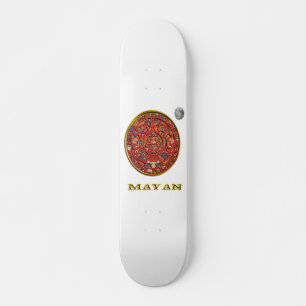 Mayan calendar skateboard deck