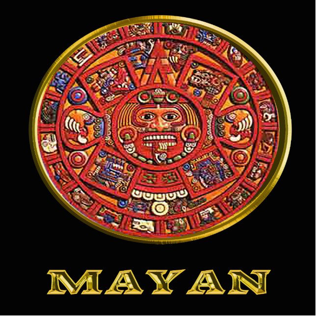 Mayan  calendar statuette (Front)