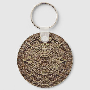 Mayan Calendar Stone 12.21.2012 Keychain