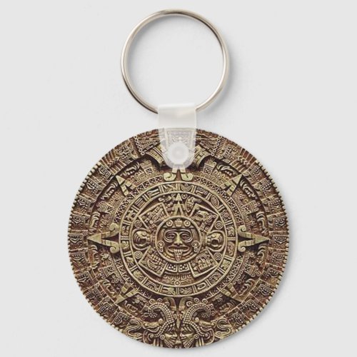 Mayan Calendar Stone 12212012 Keychain