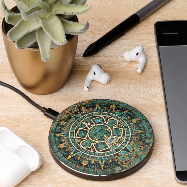 Mayan Calendar  Wireless Charger (Desk 2)