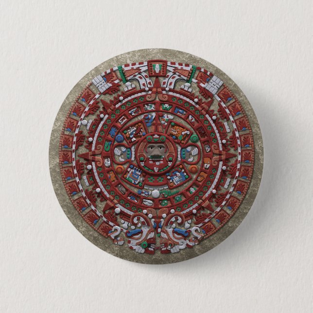Mayan Calender Button (Front)