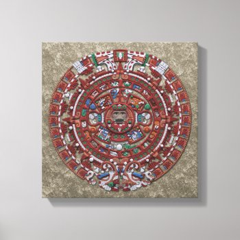 Mayan Calender Canvas Print by packratgraphics at Zazzle