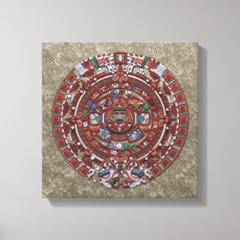 Mayan Calender Canvas Print by packratgraphics at Zazzle