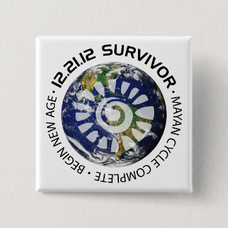 Mayan Calender End of the World 2012 Button
