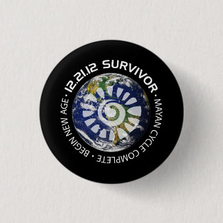 Mayan Calender End of the World 2012 Pinback Button