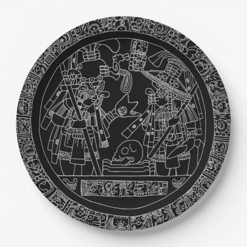 Mayan Circle Paper Plate