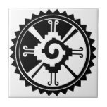 Mayan Deity Symbol Hunab Ku Ceramic Tile