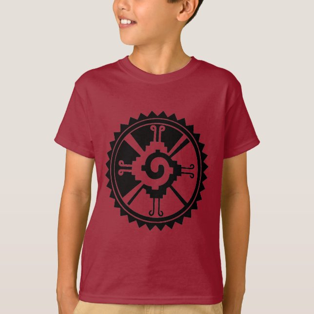 Mayan Deity Symbol Hunab Ku T-Shirt (Front)