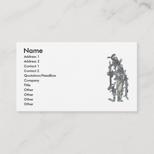 Mayan Dress Business Card