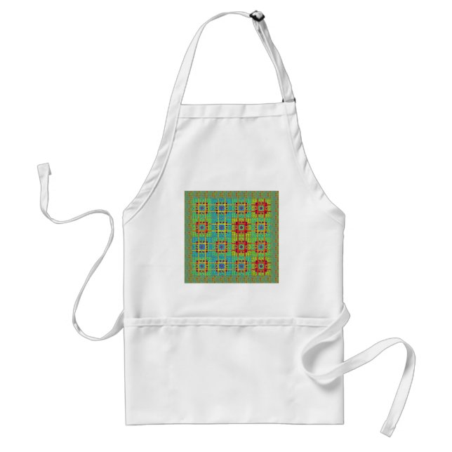 Mayan ethnic tribal pattern.jpg adult apron (Front)