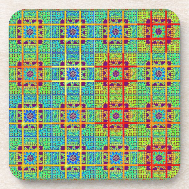 Mayan ethnic tribal pattern.jpg coaster (Front)