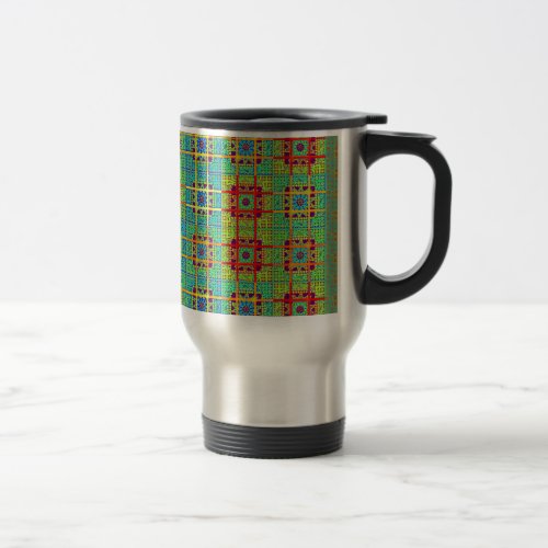 Mayan ethnic tribal patternjpg travel mug