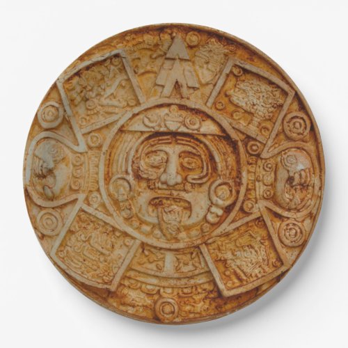 Mayan God Calendar Paper Plates
