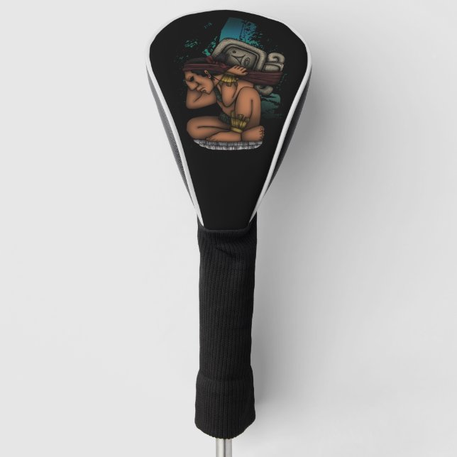 Mayan God Golf Head Cover (Front)
