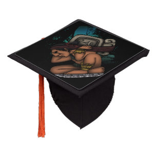 Mayan God Graduation Cap Topper