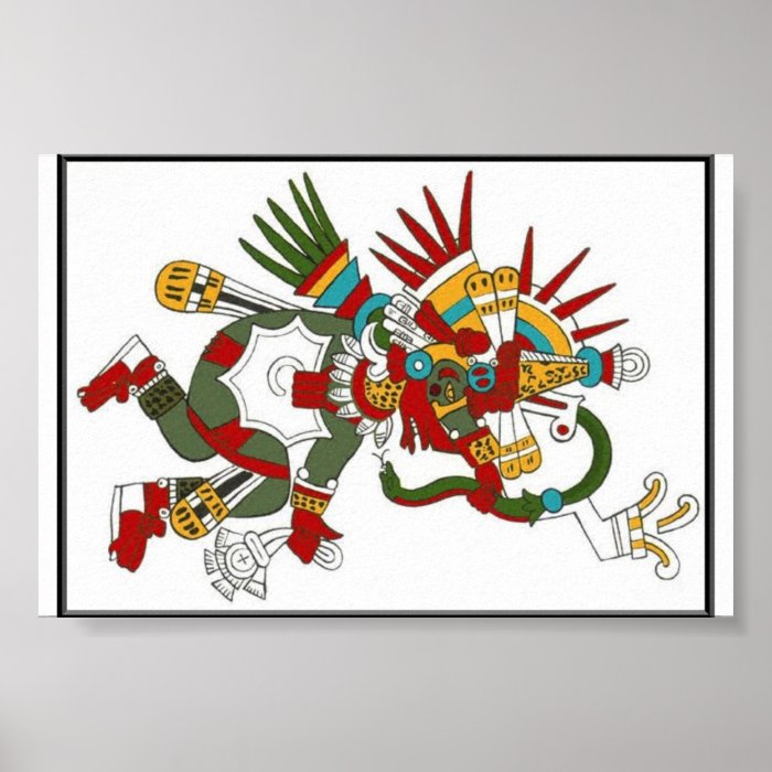 Mayan God Kukulcan Poster