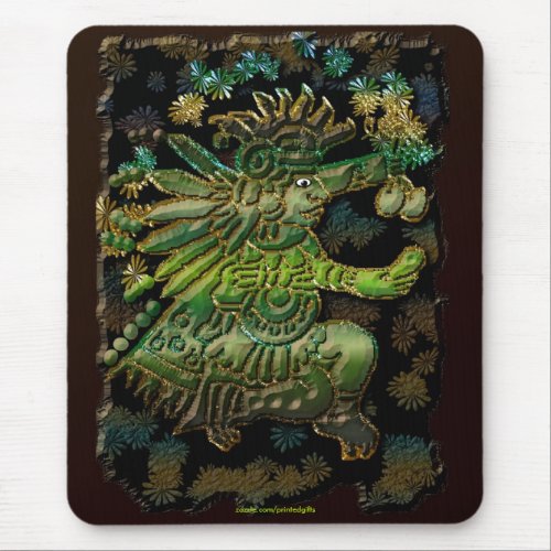 Mayan God of Stars Mexican History Mousepad