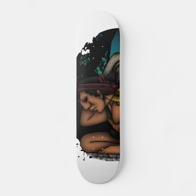 Mayan God Skateboard Deck (Front)