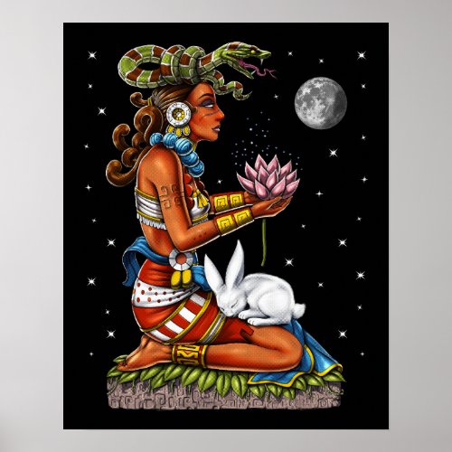 Mayan Goddess Ixchel  Poster