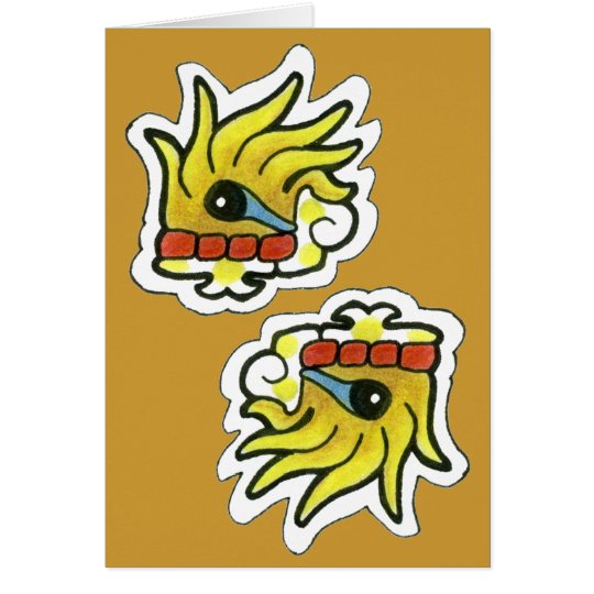 Mayan Grass Symbol v.1 Card