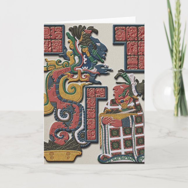 Mayan Greetings Card (Front)