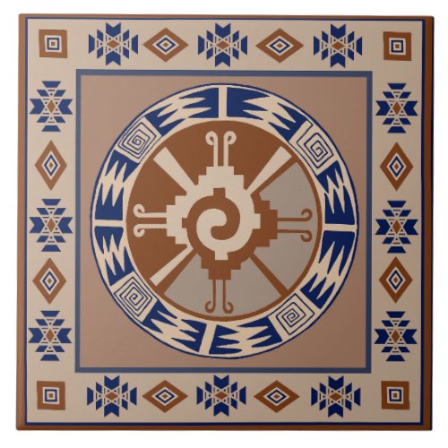 Mayan Hunab Ku Celestial Ceramic Tile