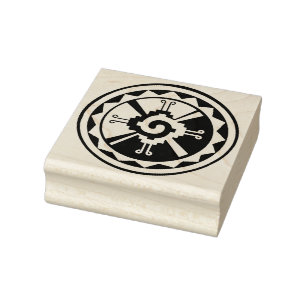 Mayan Hunab Ku Graphic Design Rubber Stamp