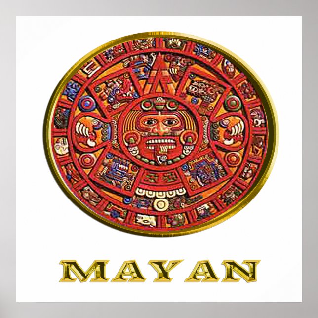 Mayan Indian art Poster (Front)