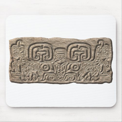 Mayan Jaguar_stone Mouse Pad