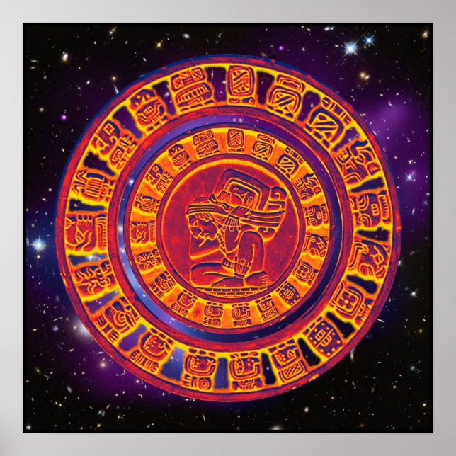Mayan long-count calendar Poster (Front)