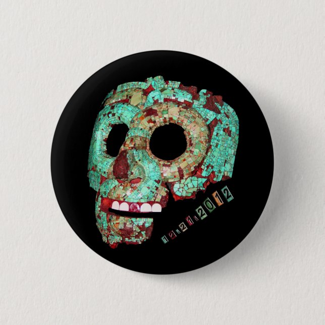 Mayan Mask-2012 Button (Front)
