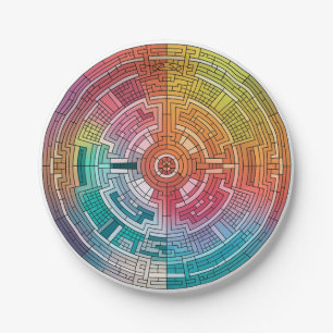 Mayan Mosaic Marvel 02 Paper Plates