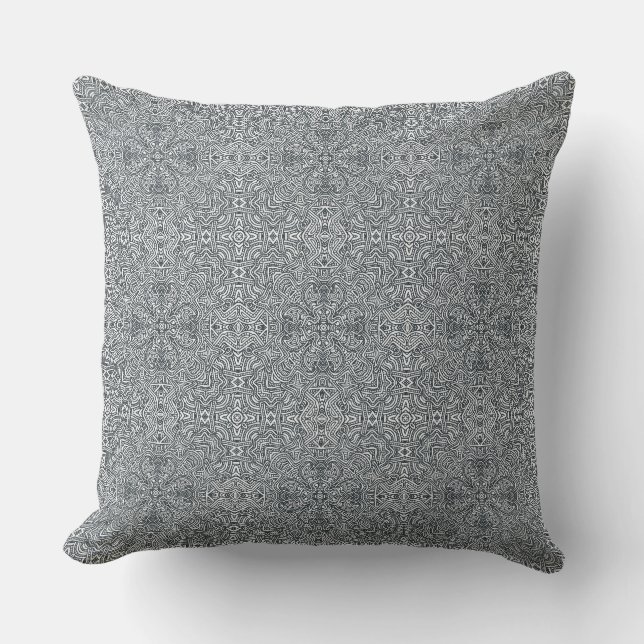 Mayan ornament throw pillow (Front)