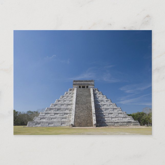 Mayan Pyramid, Morning in March Postcard (Front)