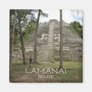 Mayan Ruins at Lamanai, Belize Magnet