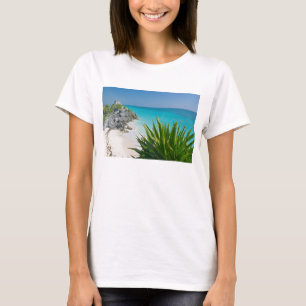 Mayan Ruins At The Beach In Tulum T-Shirt