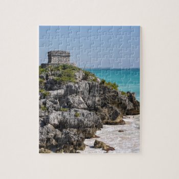 Mayan Ruins In Tulum Mexico Jigsaw Puzzle by bbourdages at Zazzle