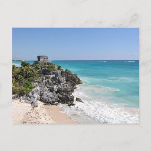 Mayan Ruins in Tulum Mexico Postcard
