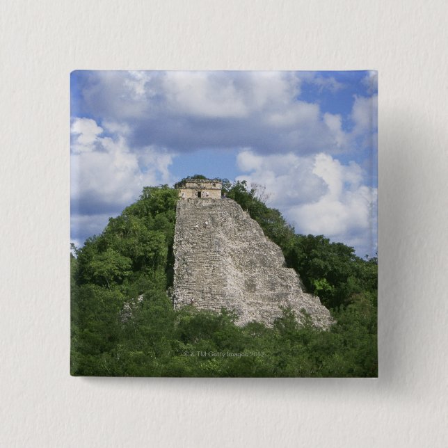 Mayan ruins of Coba, Yucatan peninsula, Mexico Pinback Button (Front)