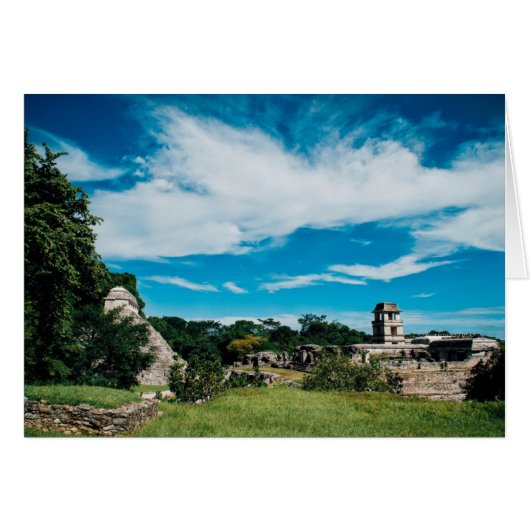 Mayan Ruins Of Palenque Cards (Front Horizontal)