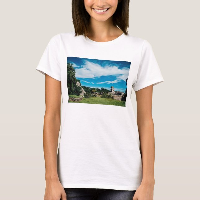 Mayan Ruins Of Palenque T-Shirt (Front)