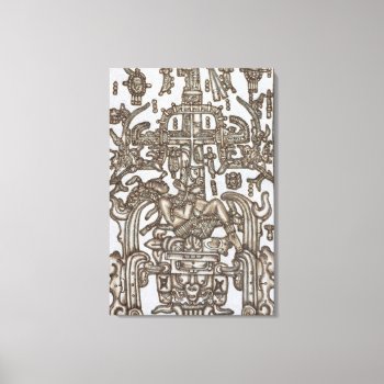 Mayan Ruler Pakal Kim The Astronaut Wrapped Canvas by beautyofmexico at Zazzle