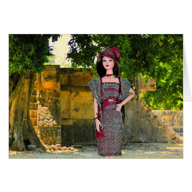 MAYAN SCENE PHOTO MONTAGE CARDS (Front Horizontal)
